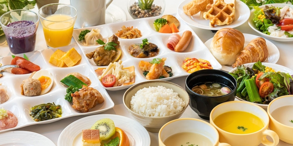 뷔페 아침 식사