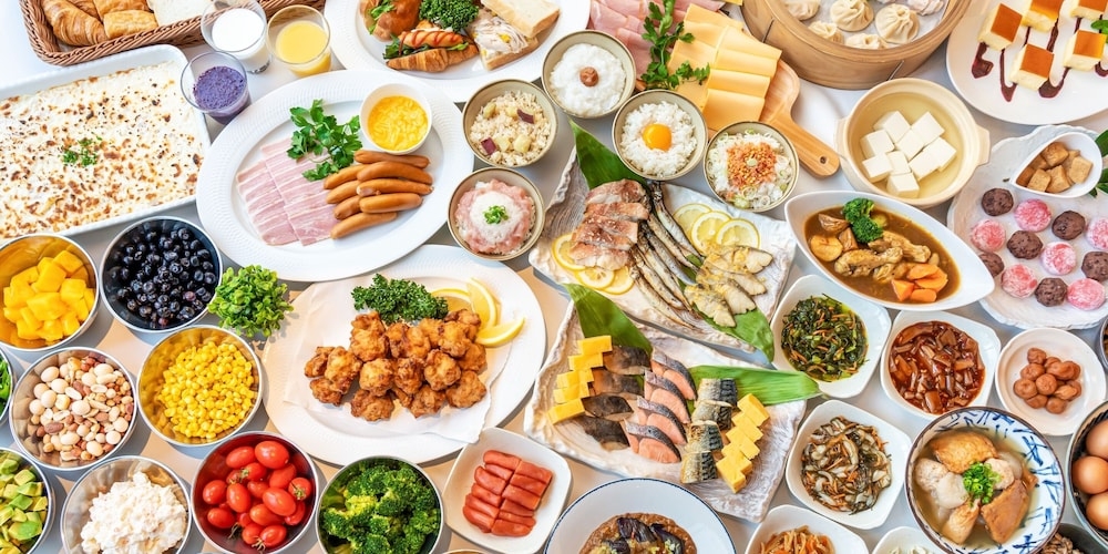 뷔페 아침 식사