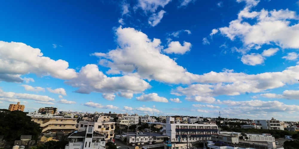 숙박 시설에서 보는 시내 전망