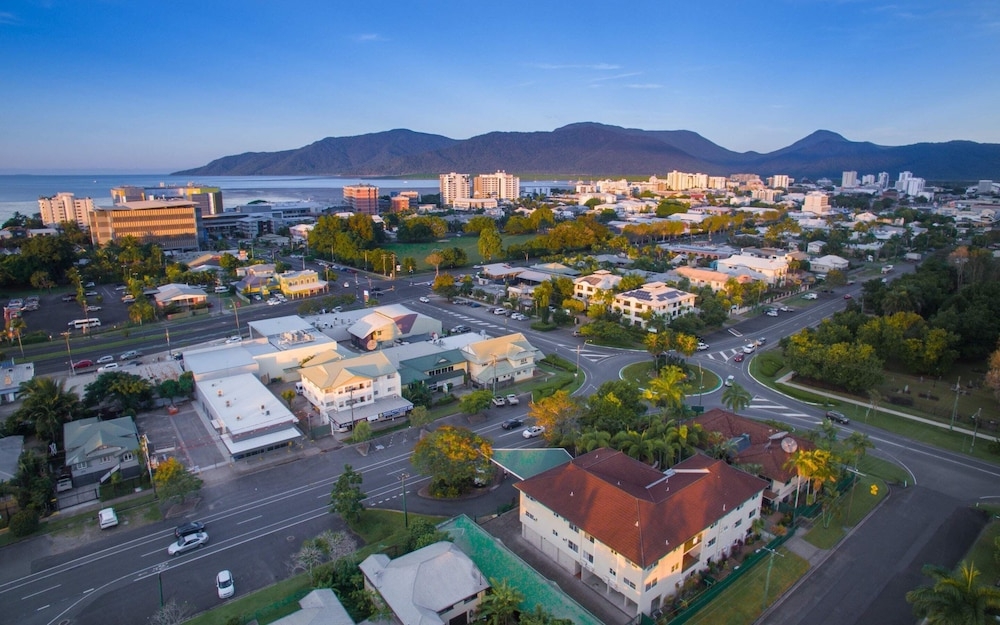 숙박 시설에서 보는 시내 전망