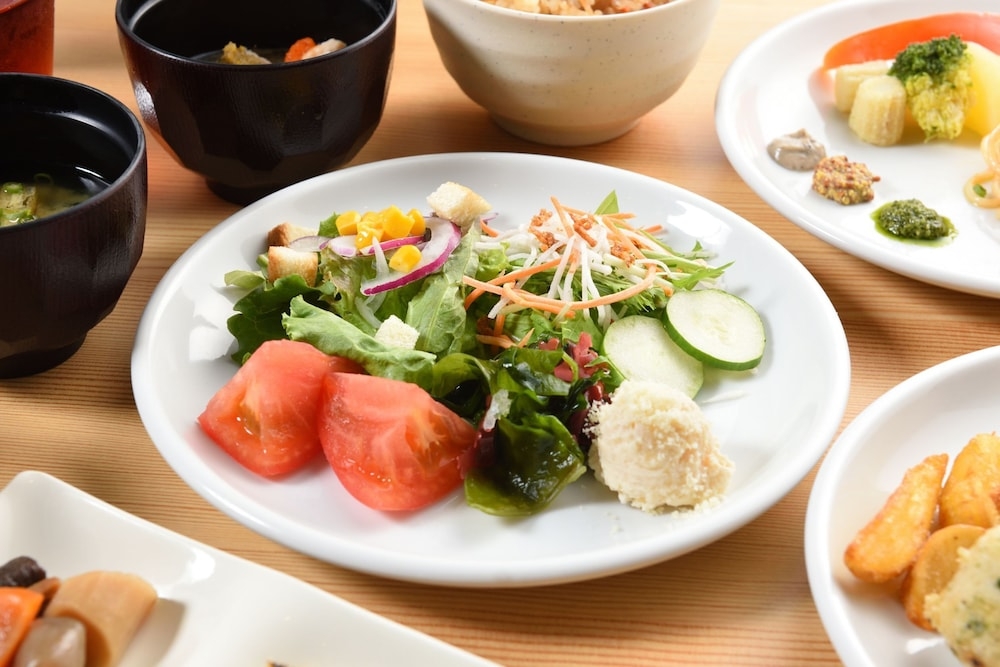 뷔페 아침 식사