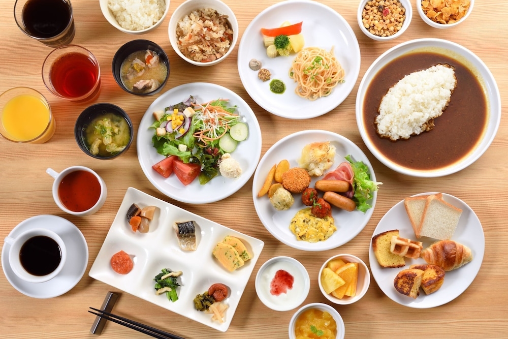 뷔페 아침 식사