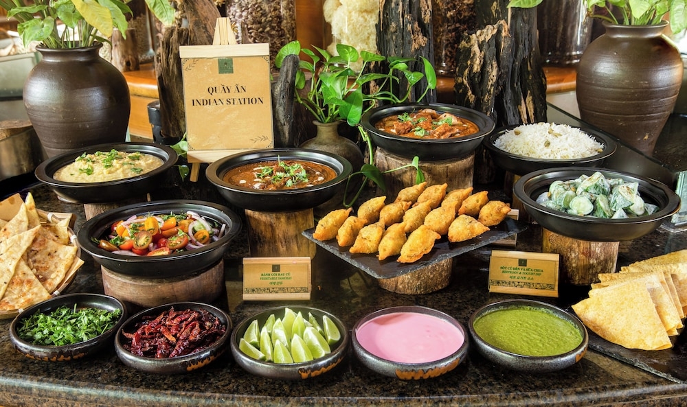 뷔페 아침 식사