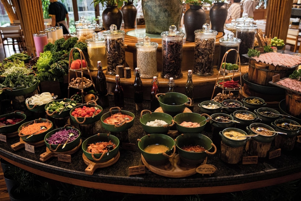 뷔페 아침 식사