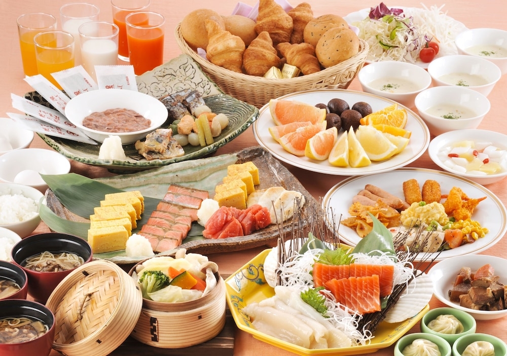 뷔페 아침 식사