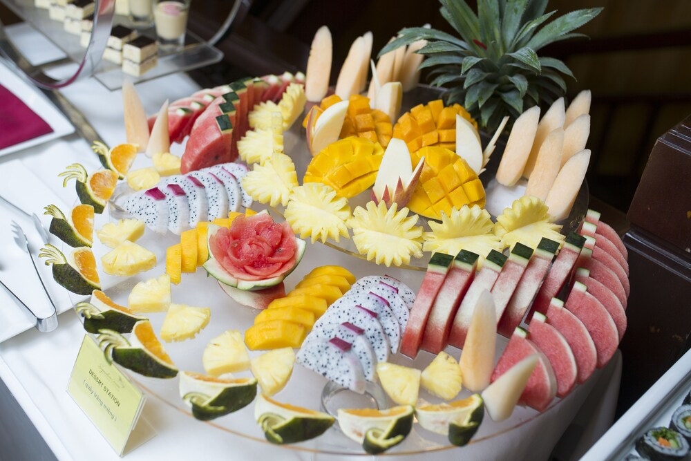 뷔페 아침 식사