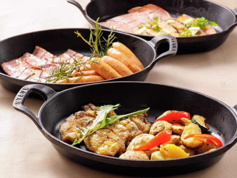 뷔페 아침 식사