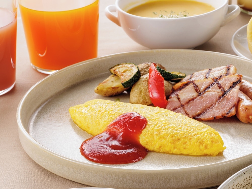 뷔페 아침 식사