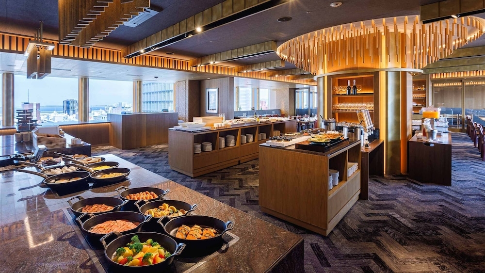 뷔페 아침 식사