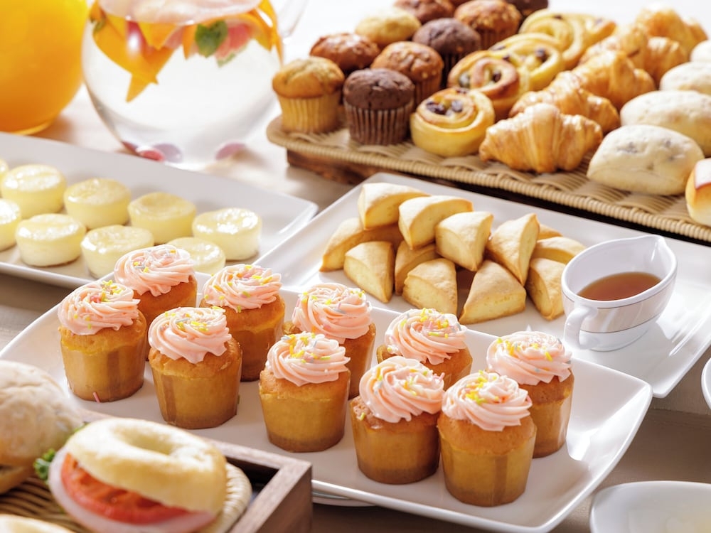 뷔페 아침 식사