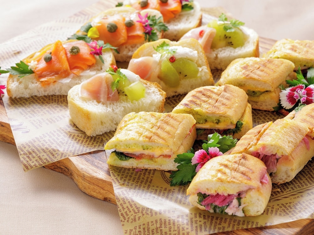 뷔페 아침 식사