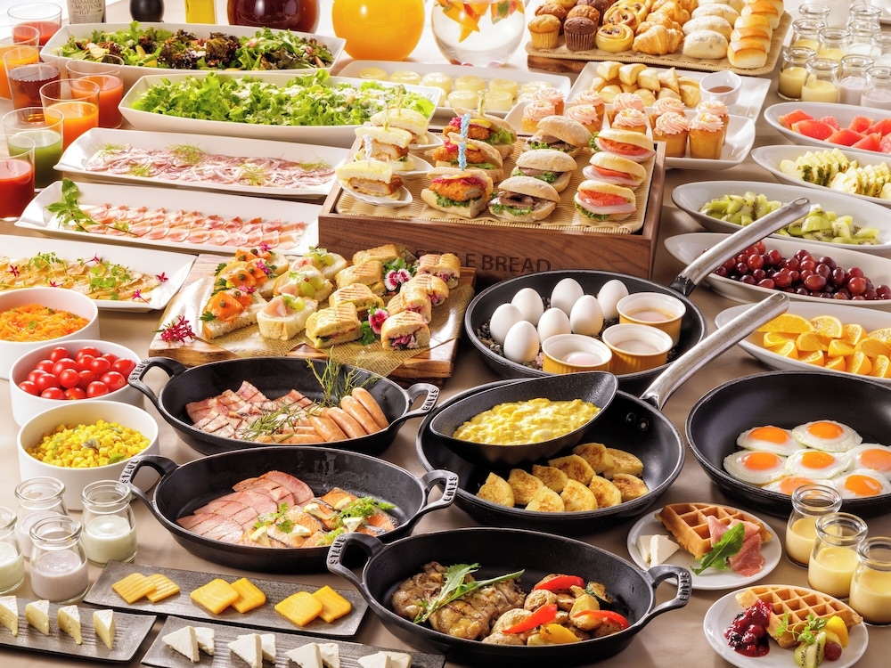 뷔페 아침 식사