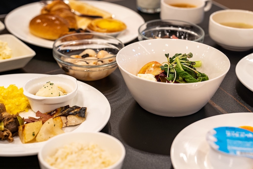 뷔페 아침 식사