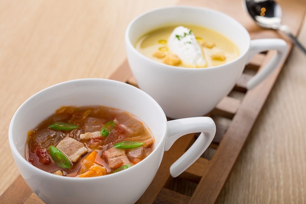 뷔페 아침 식사