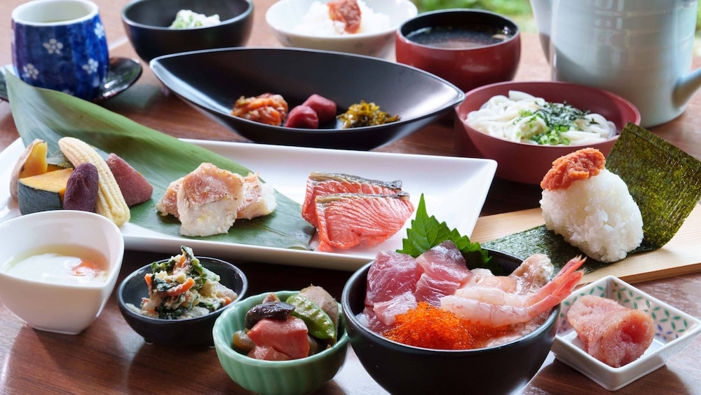 뷔페 아침 식사