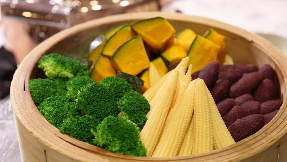 뷔페 아침 식사