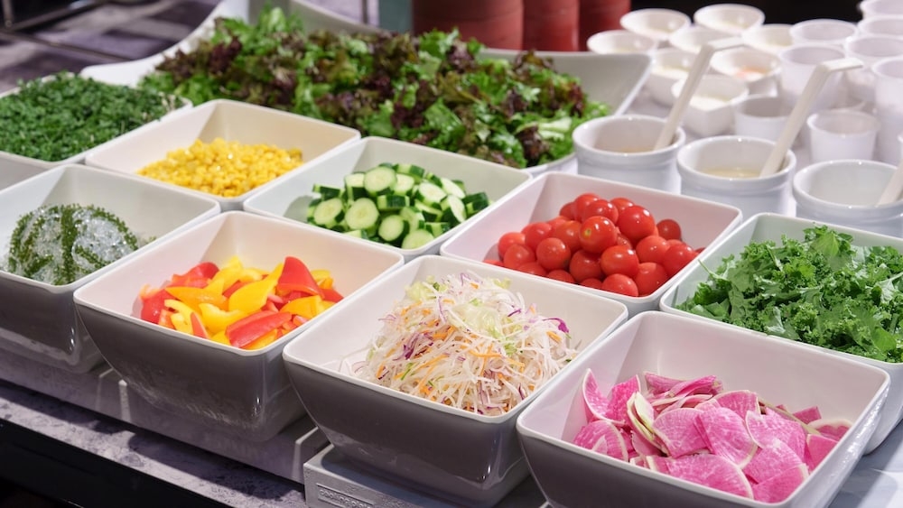 뷔페 아침 식사