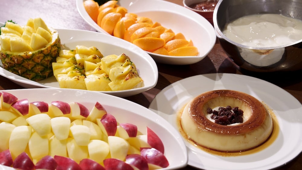 뷔페 아침 식사