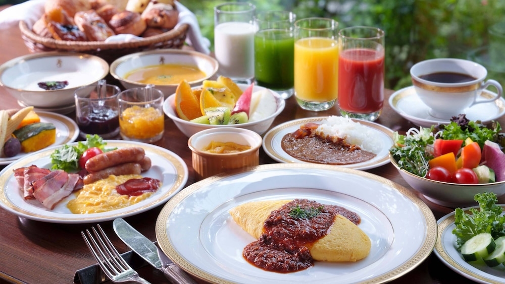 뷔페 아침 식사