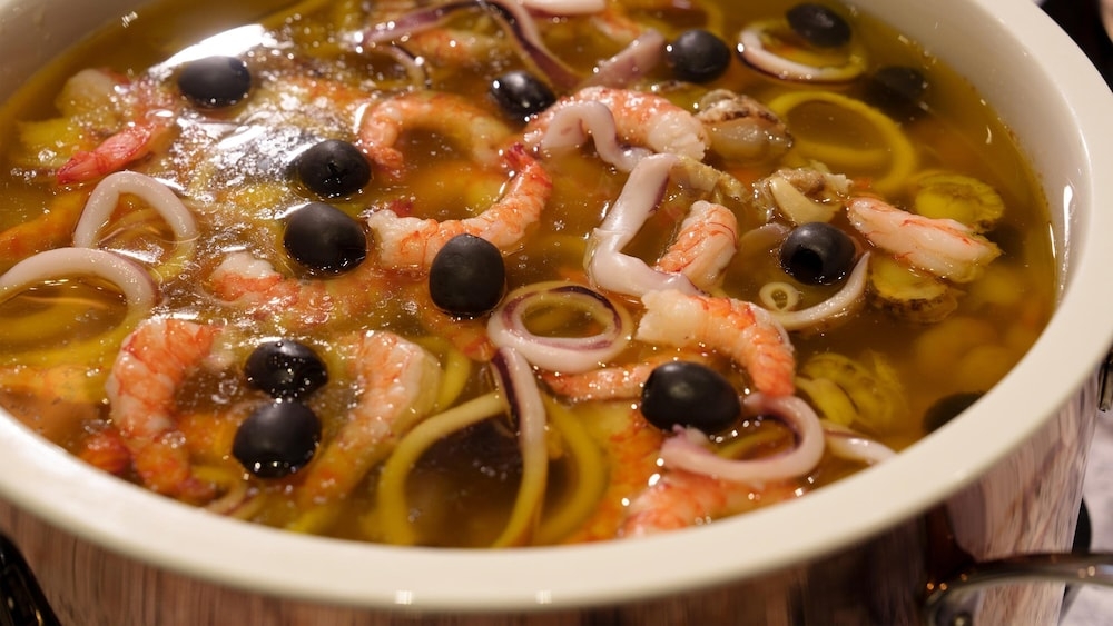 뷔페 아침 식사