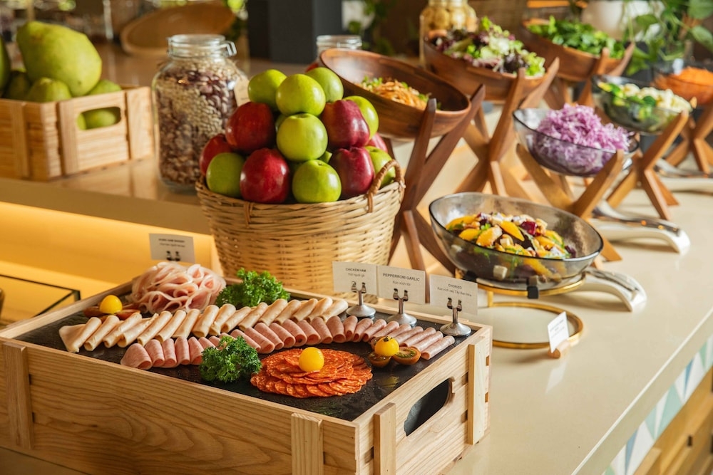 뷔페 아침 식사