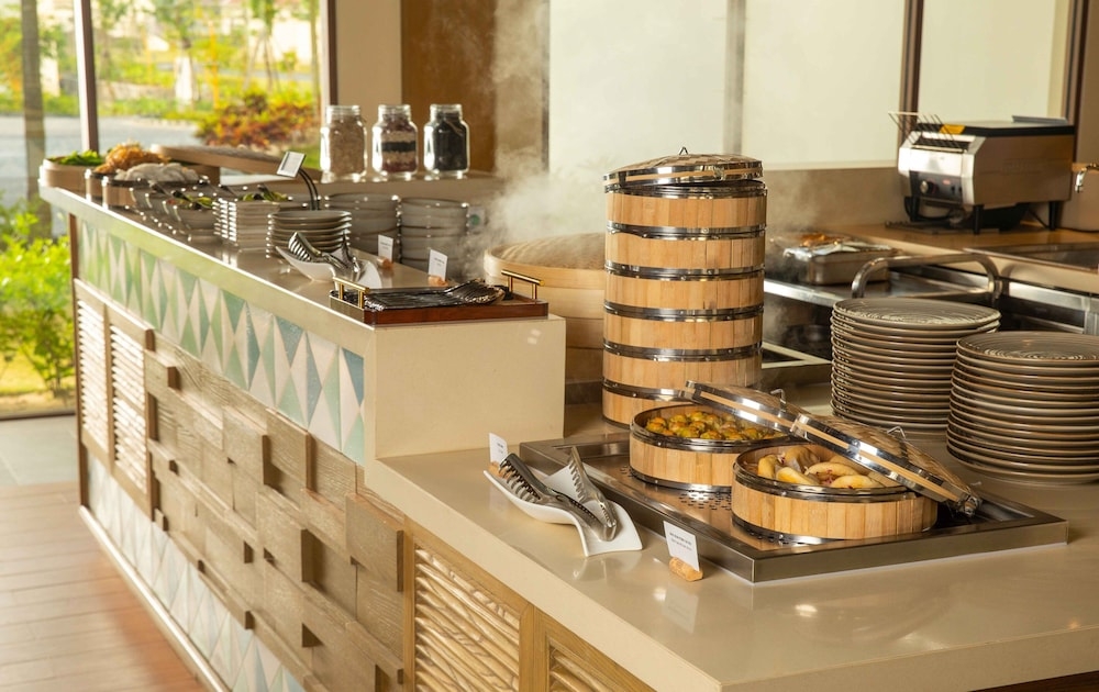 뷔페 아침 식사