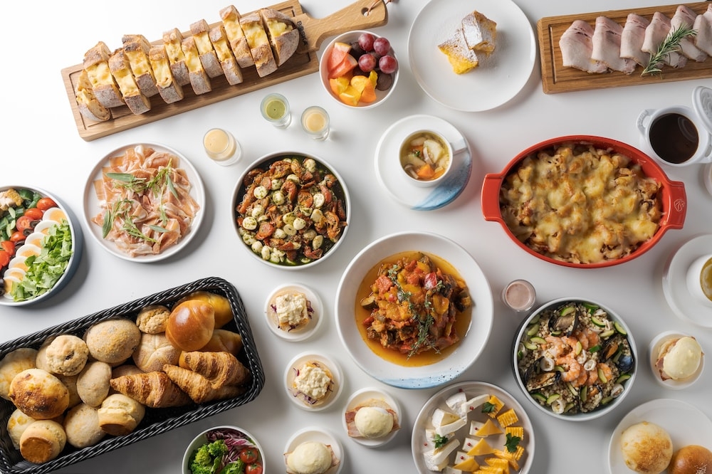 뷔페 아침 식사