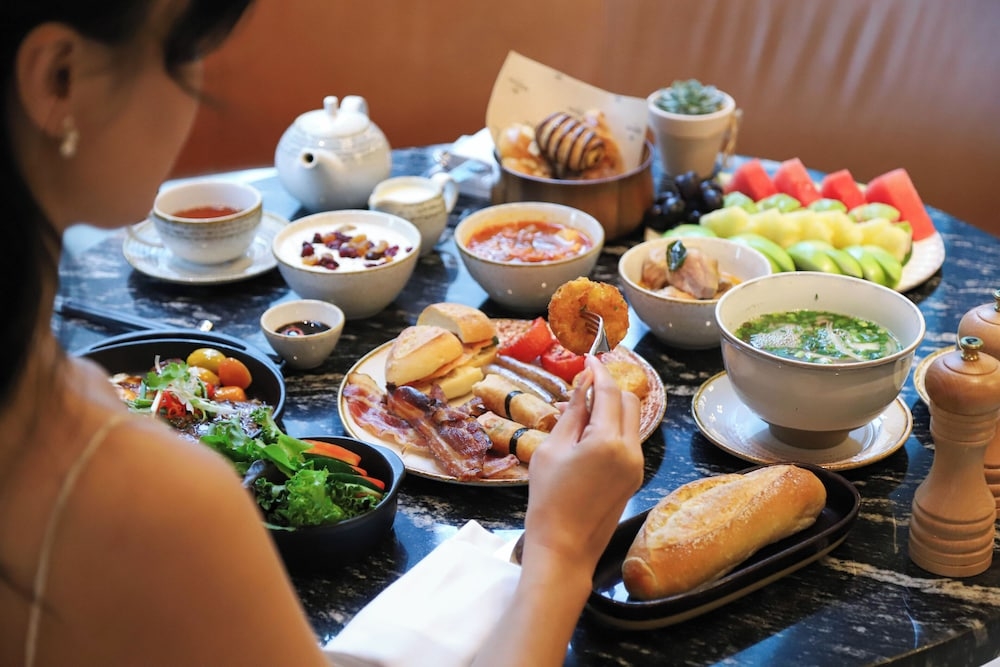 뷔페 아침 식사