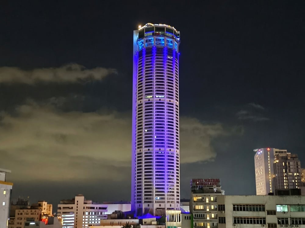 숙박 시설에서 보는 시내 전망