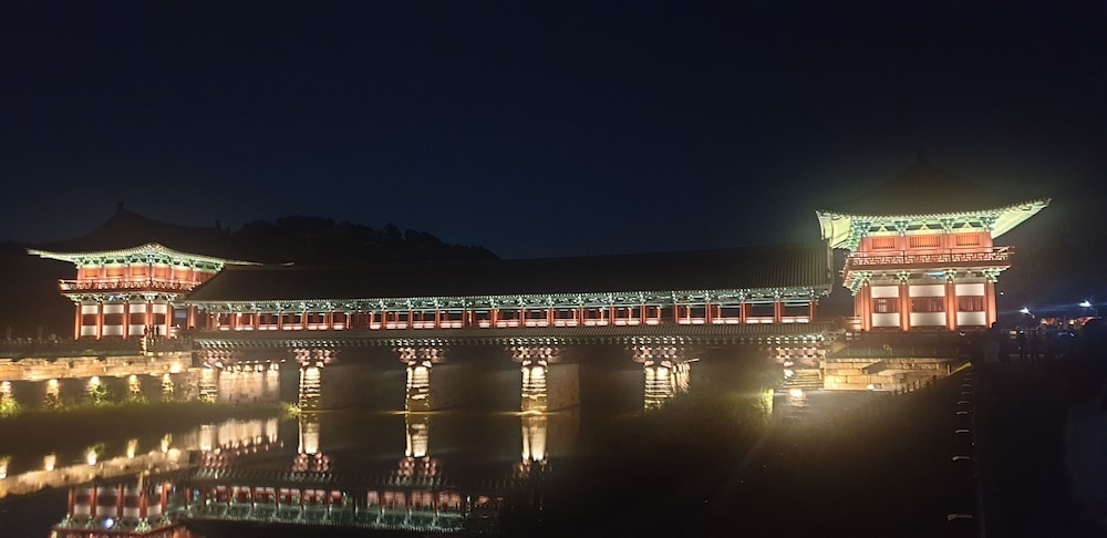 숙박 시설에서 보는 주변 전망