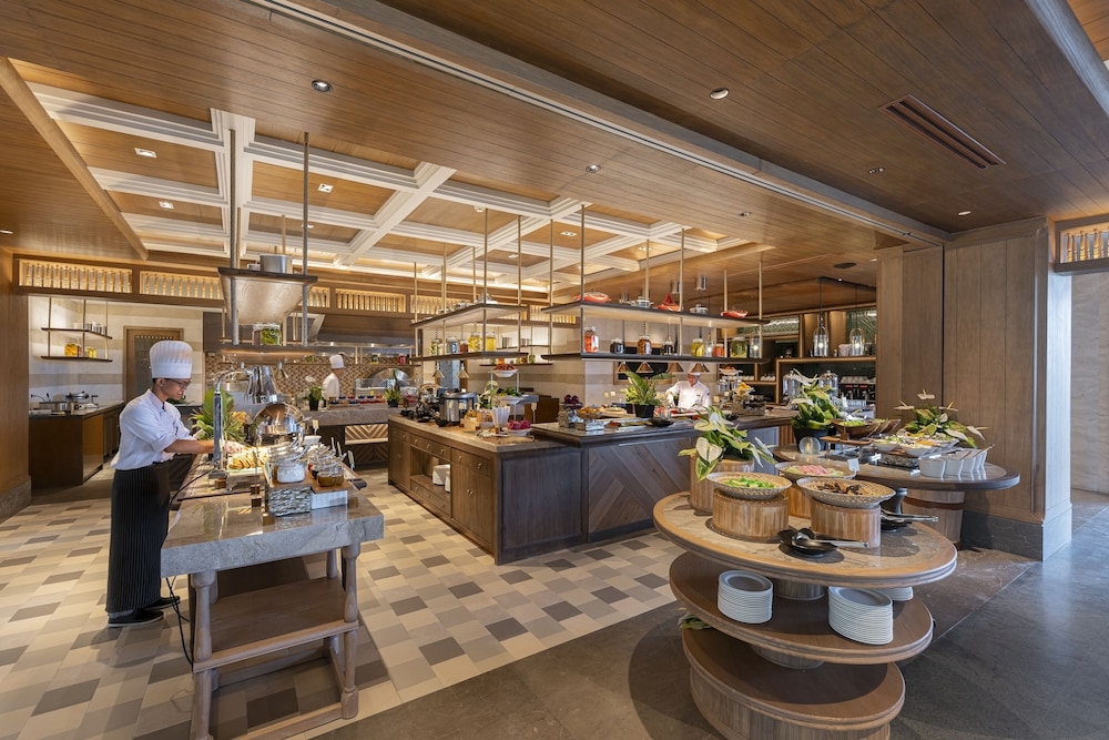 뷔페 아침 식사