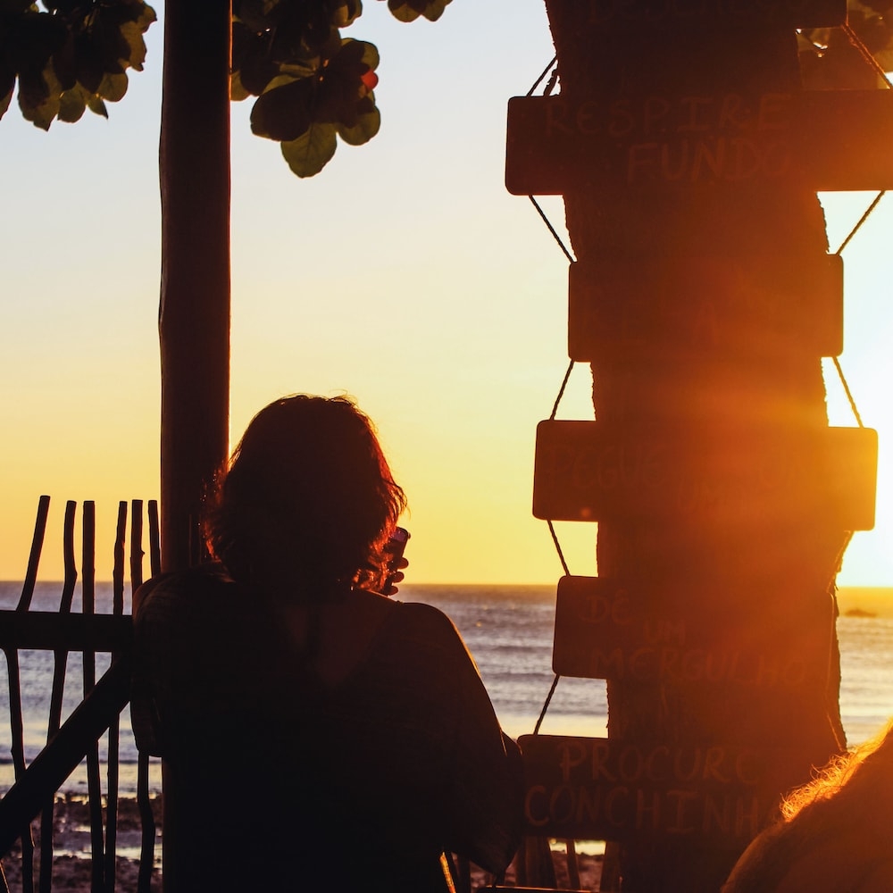 숙박 시설에서 보는 주변 전망