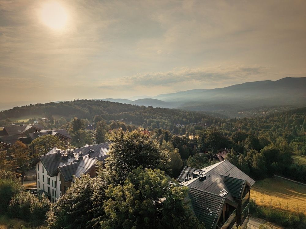 숙박 시설에서 보는 주변 전망