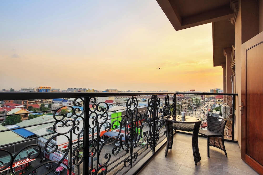 숙박 시설에서 보는 시내 전망