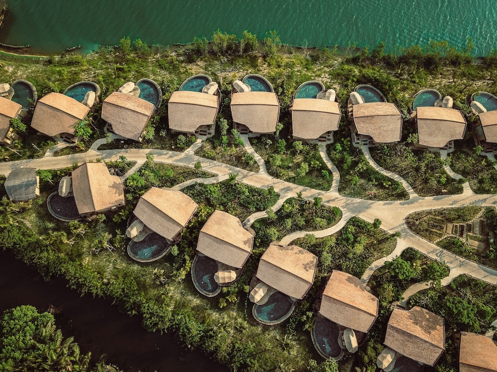 숙박 시설에서 보는 주변 전망