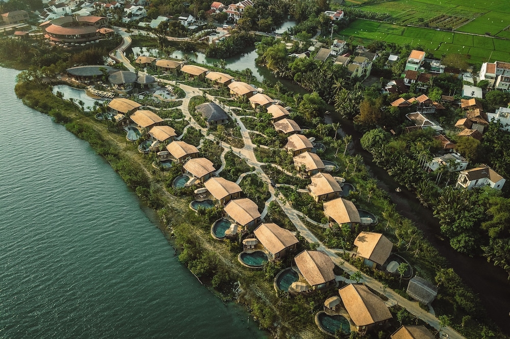 숙박 시설에서 보는 주변 전망