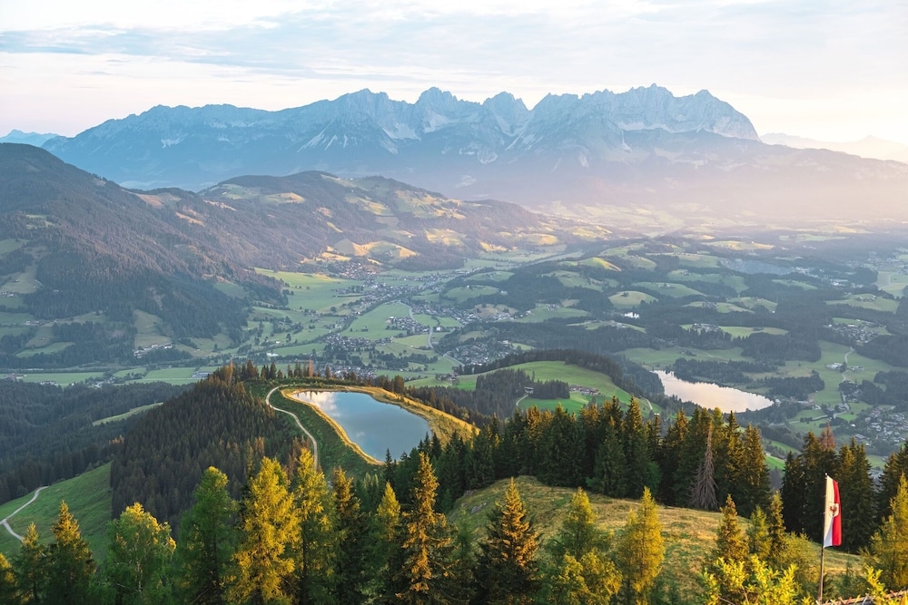 숙박 시설에서 보는 주변 전망