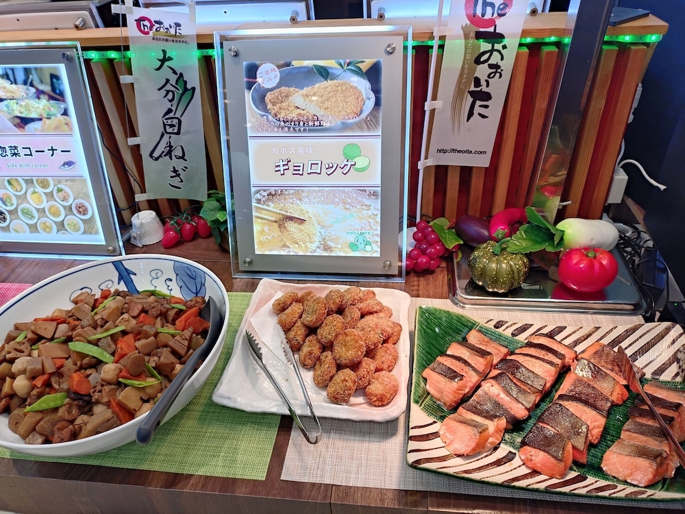 뷔페 아침 식사