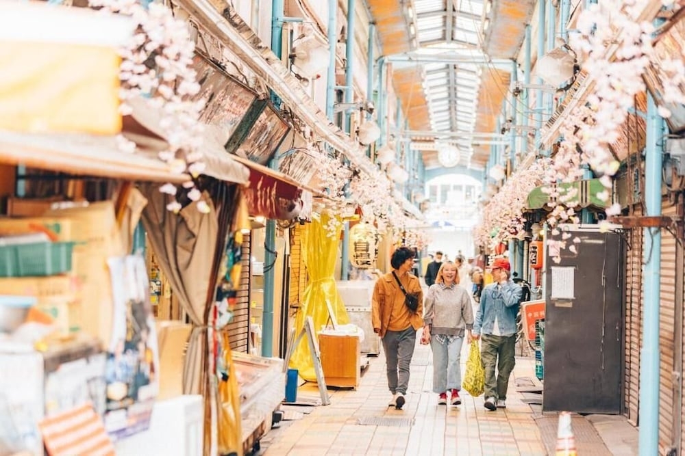 숙박 시설에서 보는 주변 전망