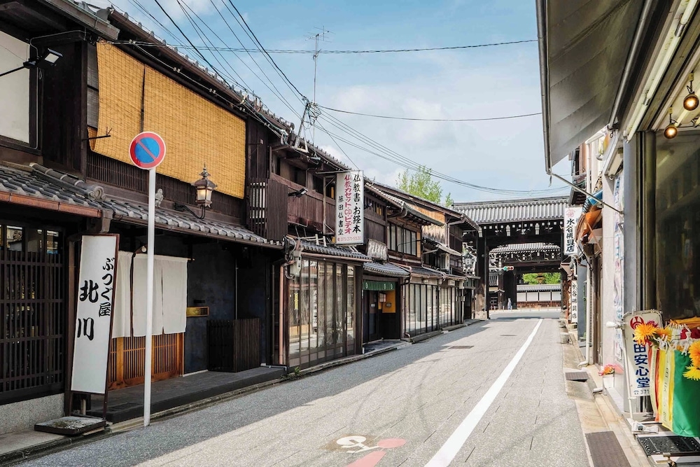 숙박 시설에서 보는 시내 전망