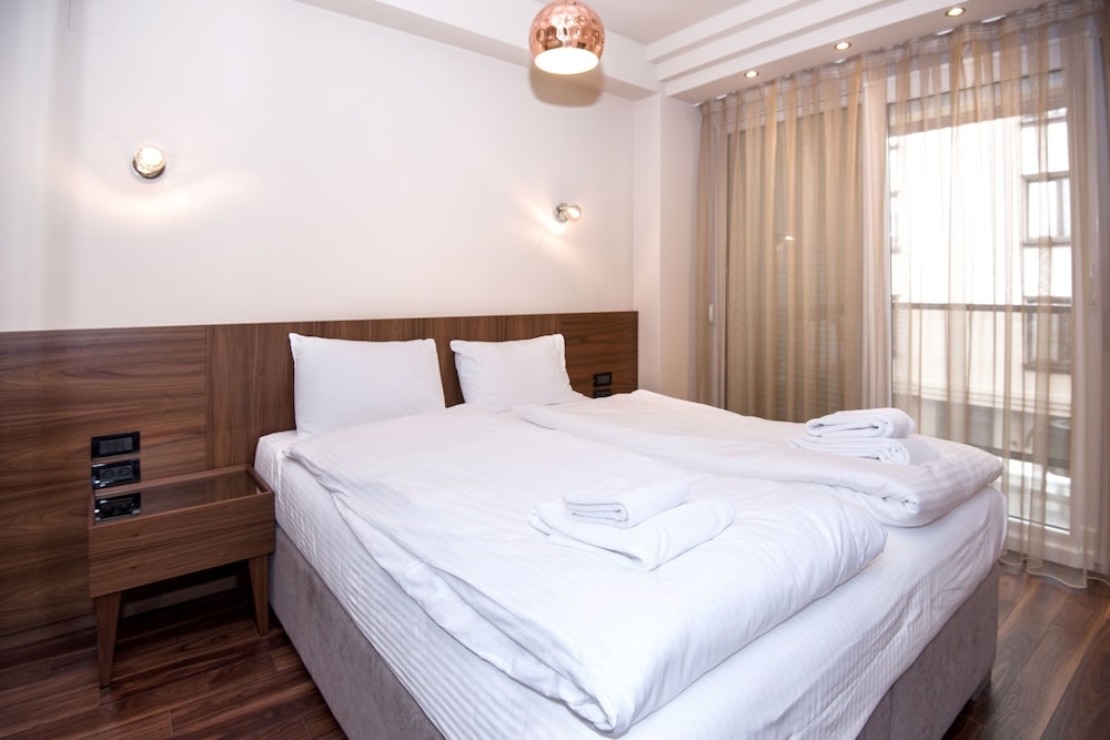 숙박 시설에서 보는 시내 전망