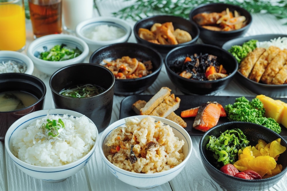 뷔페 아침 식사