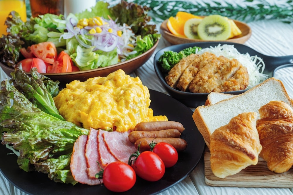 뷔페 아침 식사