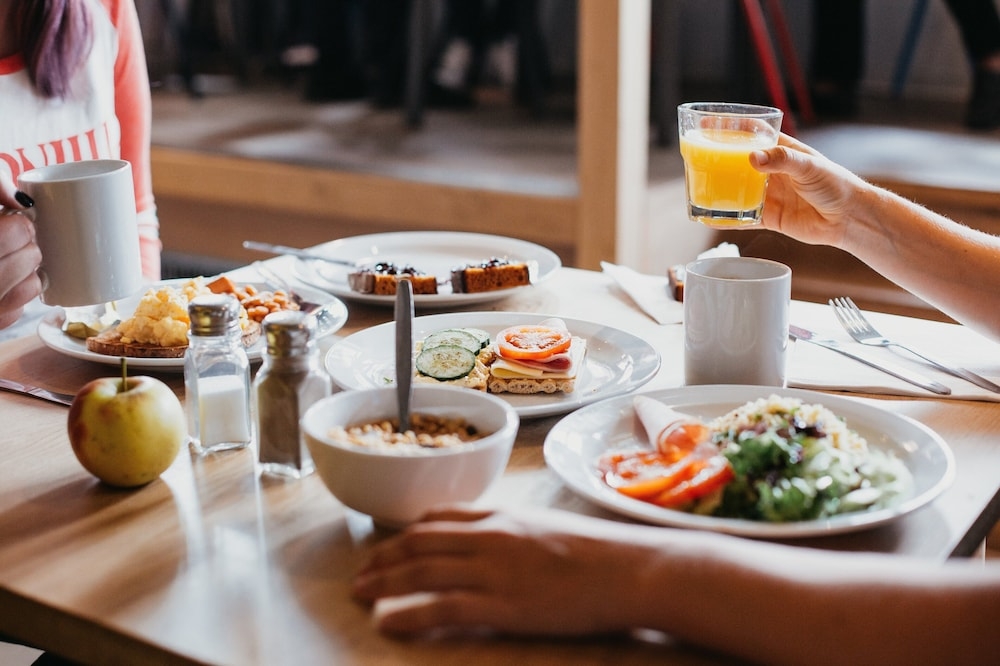 뷔페 아침 식사