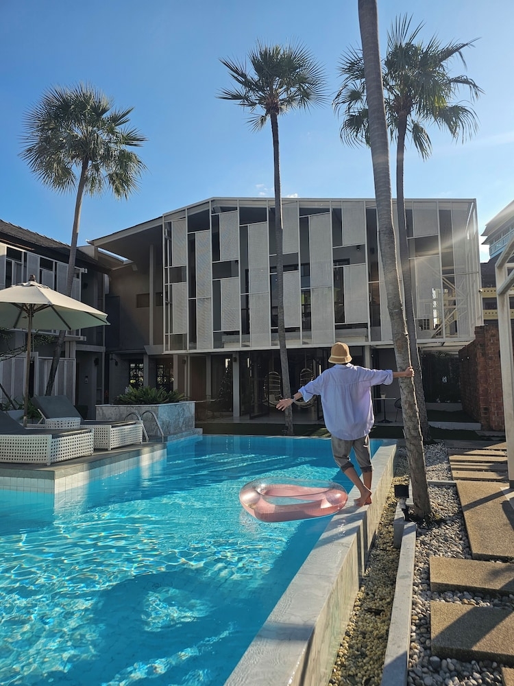 숙박 시설에서 보는 주변 전망