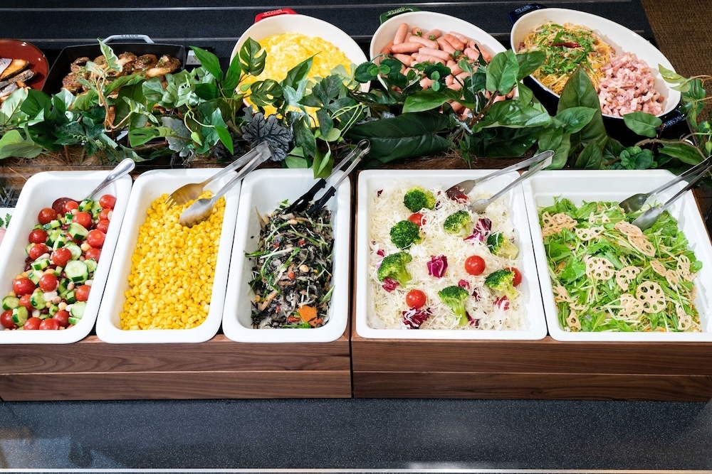 뷔페 아침 식사