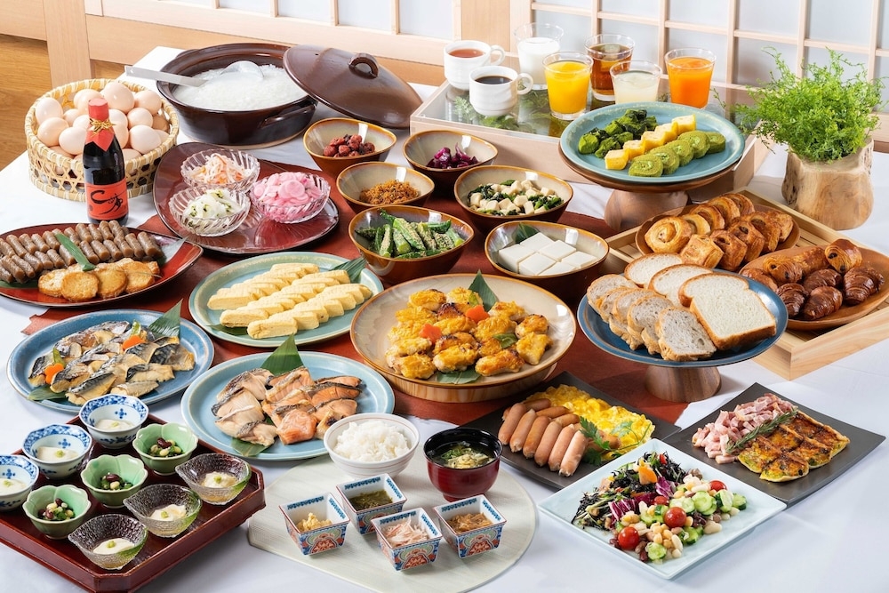 뷔페 아침 식사