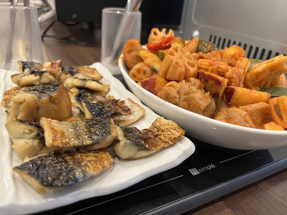 뷔페 아침 식사