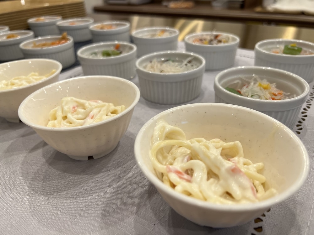 뷔페 아침 식사