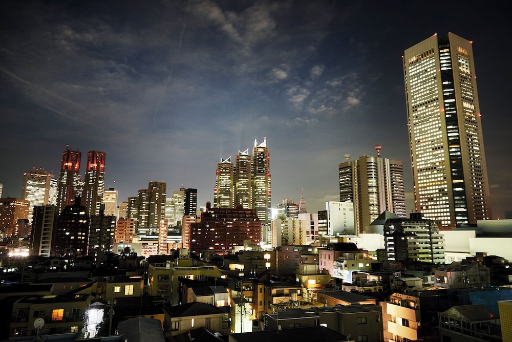 숙박 시설에서 보는 시내 전망